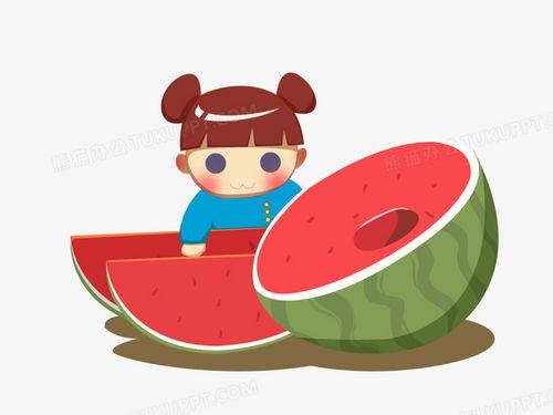 吃瓜照片模板动漫,动漫风吃瓜照片模板，带你领略二次元美食盛宴