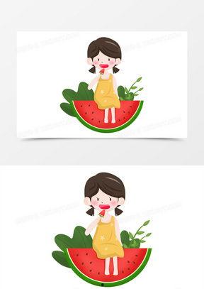 吃瓜照片模板动漫,动漫风吃瓜照片模板，带你领略二次元美食盛宴